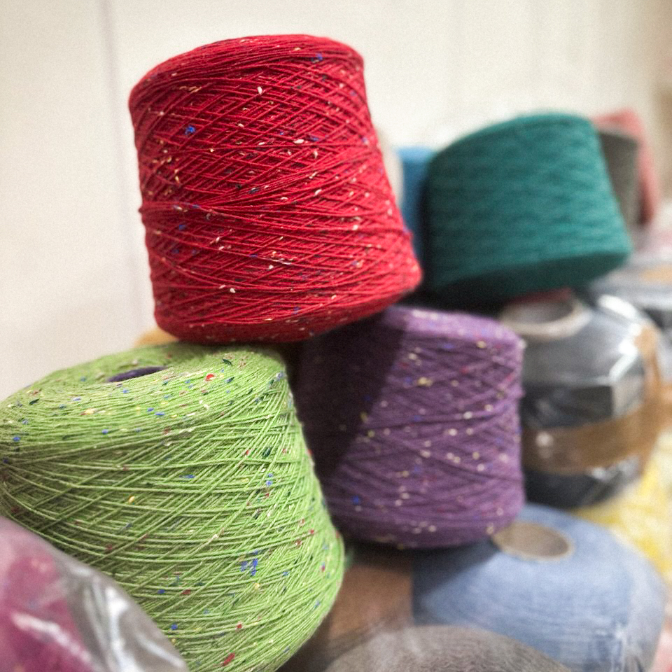 Твидовый носочный меринос Calzetteria Bottonata